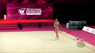 DOMENIG-OZIMIC Valentina (AUT) - 2021 Rhythmic Worlds, Kitakyushu (JPN) - Qualifications Ribbon