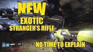 Destiny| How To Get The No Time To Explain! Exotic Pulse Rifle Review!