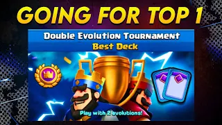 30 Wins LIVE in the Double Evolution Tournament - Clash Royale