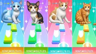 Dancing Funny Cat Tiles Hop Music With Meow Meow Song & Imagine Dragons song Funny Cat Best Gameplay