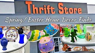 Thrift & Shop With Me 2024 | Thrifting for Spring & Easter Home Decor