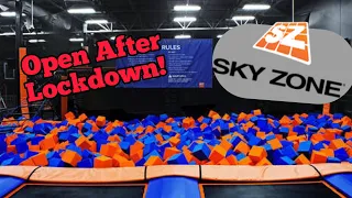 Sky Zone Trampoline Park Walk Thru including Ninja Warrior Course Tour