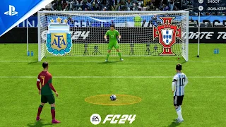 FIFA 24 | Argentina vs Portugal | Messi vs Ronaldo | Penalty Shootout - PS5 Gameplay