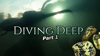 Compressor diving the LARGEST gold nuggets in deep water!! (PART 1)