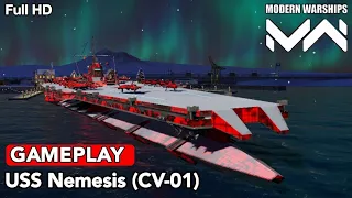 Modern Warships: "USS Nemesis (CV-01)" Huyền Thoại - Trang Bị VIP PASS - Đắt Tiền Nhất..
