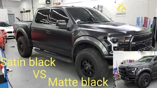 SATIN BLACK VS MATTE BLACK FORD RAPTOR | WHICH ONE DO YOU LIKE?