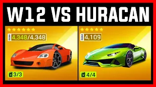 Asphalt 9 MAX Volkswagen W12 VS MAX Lamborghini Huracan