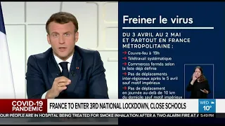 France to enter 3rd national lockdown, close schools