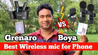 Cheap & Best wireless mic for mobile phone Youtubers used in vlogging, interview android & iphone