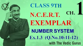 Class 9th NCERT EXEMPLAR  Ex.1.3 ( Q.No.10-11-12 ) Day 6