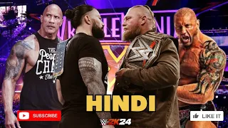 WWE 2K23 - Team Rock vs Team Brock Full Hindi Gameplay