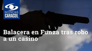 Balacera en Funza tras robo a un casino deja dos delincuentes heridos