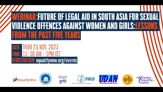 Future Of Legal Aid In SA For SV Offences Against Women And Girls: Lessons From The Past 5 Years