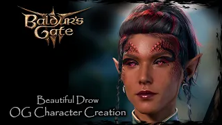 BALDUR'S GATE 3 || Beautiful Drow [Original Character #44] - Female Character Creation