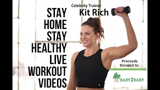 DAY 14- BODYWEIGHT FULL BODY ROUTINE w/ Celebrity Trainer Kit Rich- STAY HOME STAY HEALTHY- 45 min