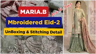 MariaB Mbroidered Heritage Design-5 UnBoxing & Stitching Style | Maria.B Wedding Eid-2 Collection