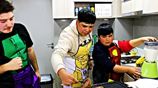 FLAKITO JOSÉ Y FRAN POTITO SE TOMAN MI COCINA 😱🥛🍖🥚😂 | EL DIVINO BAJÓN 🍽