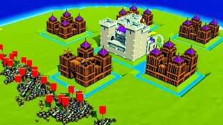 Building 5 CASTLES to Defend My Super Castle From Invading Vikings In Kingdoms and Castles