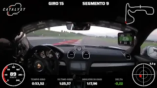 Porsche Cayman 718 GT4 982 - Best lap Franciacorta Onboard - 1:17.44