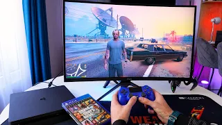 PS4 Slim But On 27 " Curved Gaming Monitor | GTA 5 POV Gameplay, Part 2 |