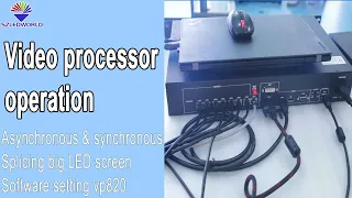 video processor operation 4k  led wall display screen with software for HD-VP820 setting