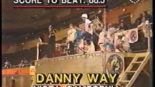 Danny Way's first pro contest win, Michigan 1989