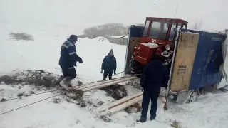 Т 16  Съехал  Сходни вдребезги