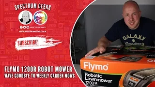 Flymo 1200R Robot Lawn Mower Unboxing, Installation and First Run