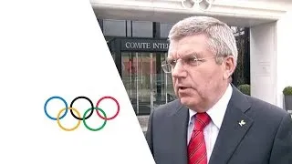 IOC President Bach pays homage to Nelson Mandela