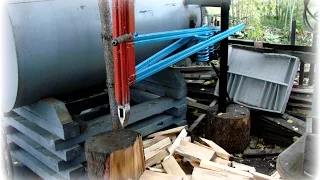 Изготавливаем  колун для дров на пружине. We produce log splitter in the spring.