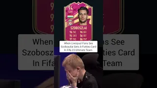 When Liverpool Fans See Szoboszlai Gets A Futties Card In Fifa 23 Ultimate Team #shorts