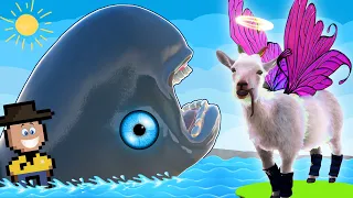 UMA BALEIA GIGANTE ME ENGOLIU!!! (Goat Simulator 3 • Parte 13)