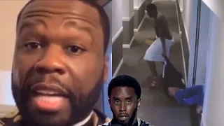 50 Cent REACTS To Diddy BEATING & KICKING Cassie On Video “MAURY VIBES HE..