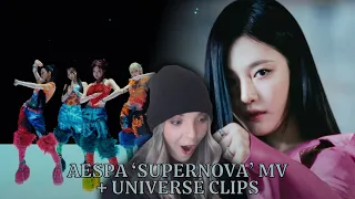 aespa 에스파 'Supernova' MV + 'Licorice' Universe + 'Long Chat (#♥)' Universe Reaction ll This Is CRAZY