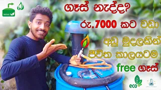 How to Make Biogas at Home in Drum from Kitchen Waste Biogas Generator for Earn Money  DIY Sri Lanka