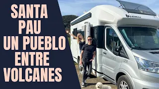 VLOG152. UN PUEBLO ENTRE VOLCANES 🌋 VISITAMOS SANTA PAU🍃😍