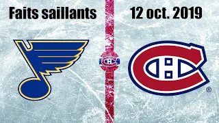 Blues vs Canadiens - Faits saillants - 12 oct. 2019