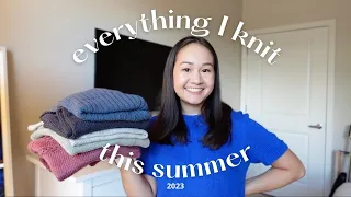 everything I knit this summer | 6 garments, how much I wore them, and if I'd knit them again