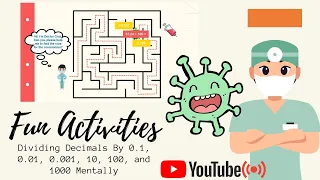 Activities || Dividing Decimals By 0.1, 0.01, 0.001, 10, 100, and 1000 Mentally