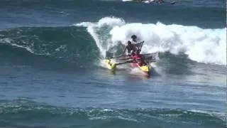 Canoe Surfing at Makaha