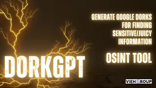 DorkGPT👨‍💻💻| Generate Dorks for finding sensitive info📜| #osint | OSINT revealed | #aitools | #gpt