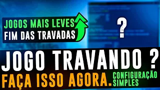 COMO ACABAR AS TRAVADAS (STUTTER) NOS JOGOS ! SOLUÇÃO RÁPIDA PARA JOGOS TRAVANDO !