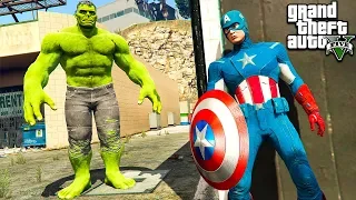 КАПИТАН АМЕРИКА ПРОТИВ ХАЛКА В ГТА 5 МОДЫ! CAPTAIN AMERICA VS HULK ОБЗОР МОДА ВИДЕО ИГРЫ GTA 5 MODS