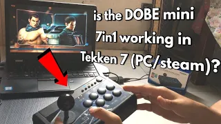 DOBE mini 7 in 1 arcade stick in Tekken 7, PC/Steam