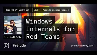 Windows Internals for Red Teams