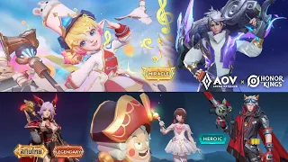 AOV New Skin Rourke, Elsu, Alice, Liliana, Ishar | AOV X HoK - Arena of Valor