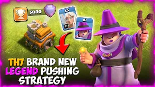 TH7 Brand New Legend Pushing Strategy 2023 || TH7 Apprentice Warden Attack Strategy - Clash Of Clans