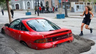 Die besten Falschparker-Revanchen, die vor der Kamera gefilmt wurden