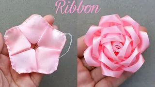 DIY: How to make an adorable fabric rose flower in just 12 minutes! | DIY Flower