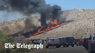 F-35 fighter jet crashes into New Mexico hillside